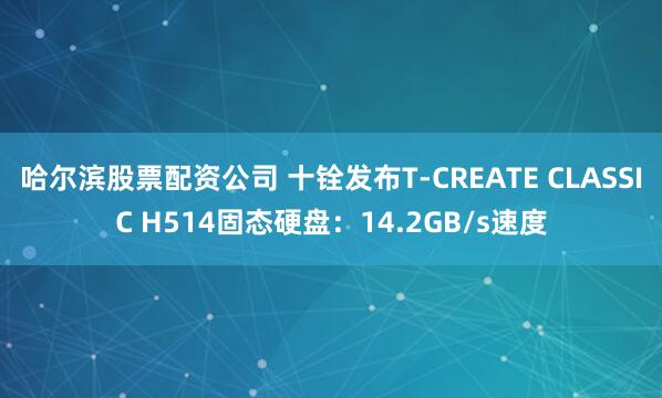 哈尔滨股票配资公司 十铨发布T-CREATE CLASSIC H514固态硬盘：14.2GB/s速度